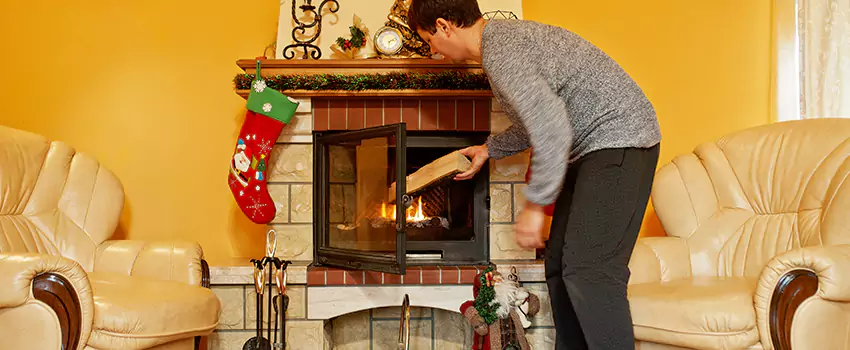 Rusted Metal Fireplace Restoration in Palm Coast, Florida
