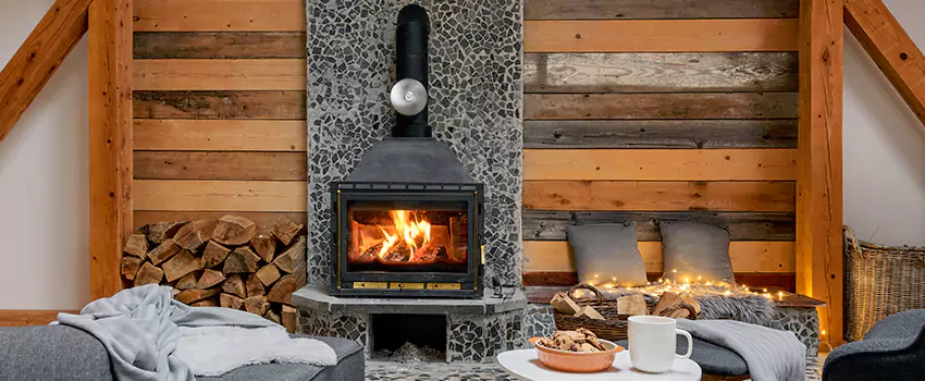 Thelin Hearth Products Direct Vent Gas Stove Fireplace Inspection in Palm Coast, Florida